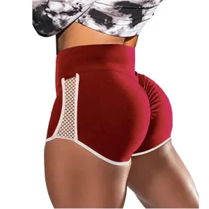 High Waist Sport Shorts Side Hollow Out